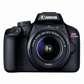 Pre-Owned Canon EOS Rebel T100 DSLR Camera EF-S 18-55mm f/3.5-5.6 IS II Lens Kit, 18 Megapixel CMOS (APS-C) Sensor, Full HD Videos, Built-in Wi-Fi, Beginner Photographers, Digital Camera, Black