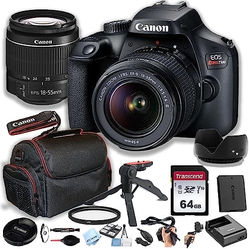 Canon EOS Rebel T100 EOS 4000D DSLR Camera w/EF-S 18-55mm