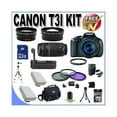 thumbnail image 1 of Canon EOS Rebel T3i 18 MP CMOS Digital SLR Camera and DIGIC 4 Imaging with EF-S 18-55mm f/3.5-5.6 IS Lens & Canon 55-250IS Lens + 58mm 2x Telephoto lens + 58mm Wide Angle Lens (4...International Model, 1 of 9