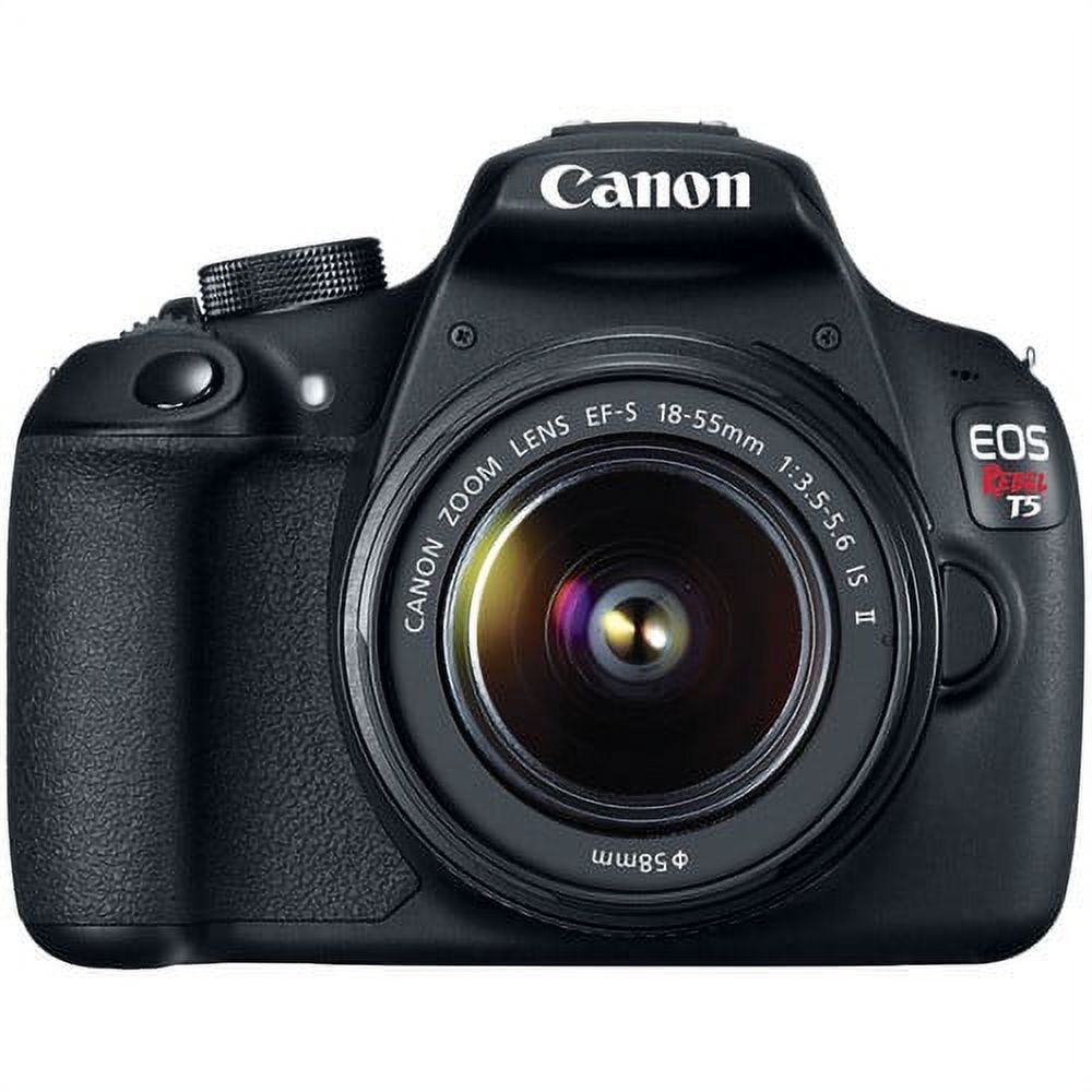 Canon EOS Rebel T5 Digital SLR Camera Kit with EF-S 18-55mm IS II Lens [Base Manufacturer Item, 18-55mm] - image 1 of 8