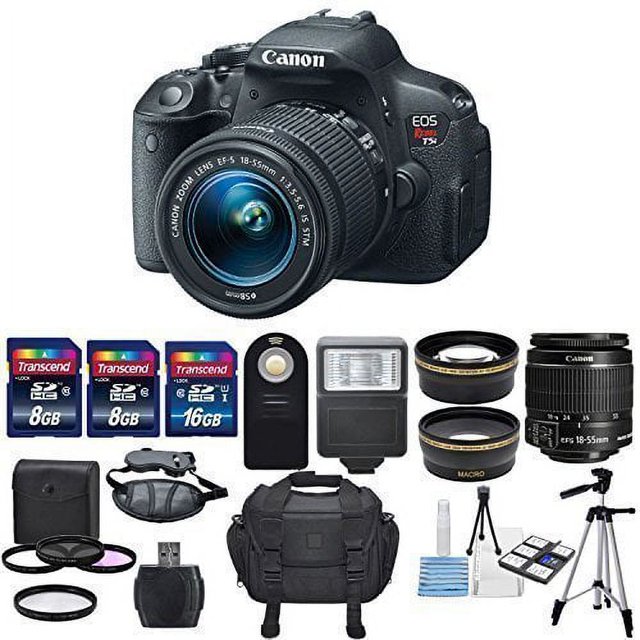 Canon EOS Rebel T5i 18MP DSLR Digital Camera & Canon EFS 1855mm f/3.5