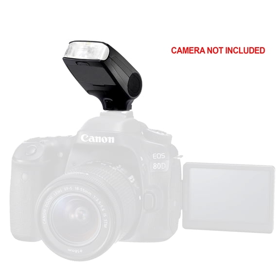 Canon EOS Rebel T6 Compact Bounce & Swivel Flash (E-TTL, TTL II TTL III)