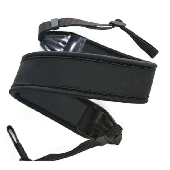Canon EOS Rebel T6i Shock Absorbing 44 Inch Classic Neoprene Strap By Digital + Nw Direct Micro Fiber Cleaning Cloth