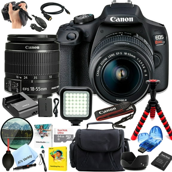 Canon EOS Rebel T7 DSLR Camera with 18-55mm f/3.5-5.6 Lens