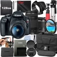 thumbnail image 1 of Canon EOS Rebel T7 DSLR Camera Bundle with 18-55mm + 75-300mm Zoom Lens + 128GB Card + Case + Tripod + SV Premium Accessory (International Version), 1 of 9