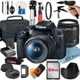 thumbnail image 1 of Canon EOS Rebel T7 DSLR Camera Bundle with 18-55mm Zoom Lens + 64GB Memory Card + Case + Tripod + ZeeTech Accessory (International Version), 1 of 8