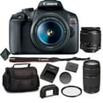 thumbnail image 1 of Canon EOS Rebel T7 DSLR Camera Bundle with 2 Lenses + MORE(International Model), 1 of 6