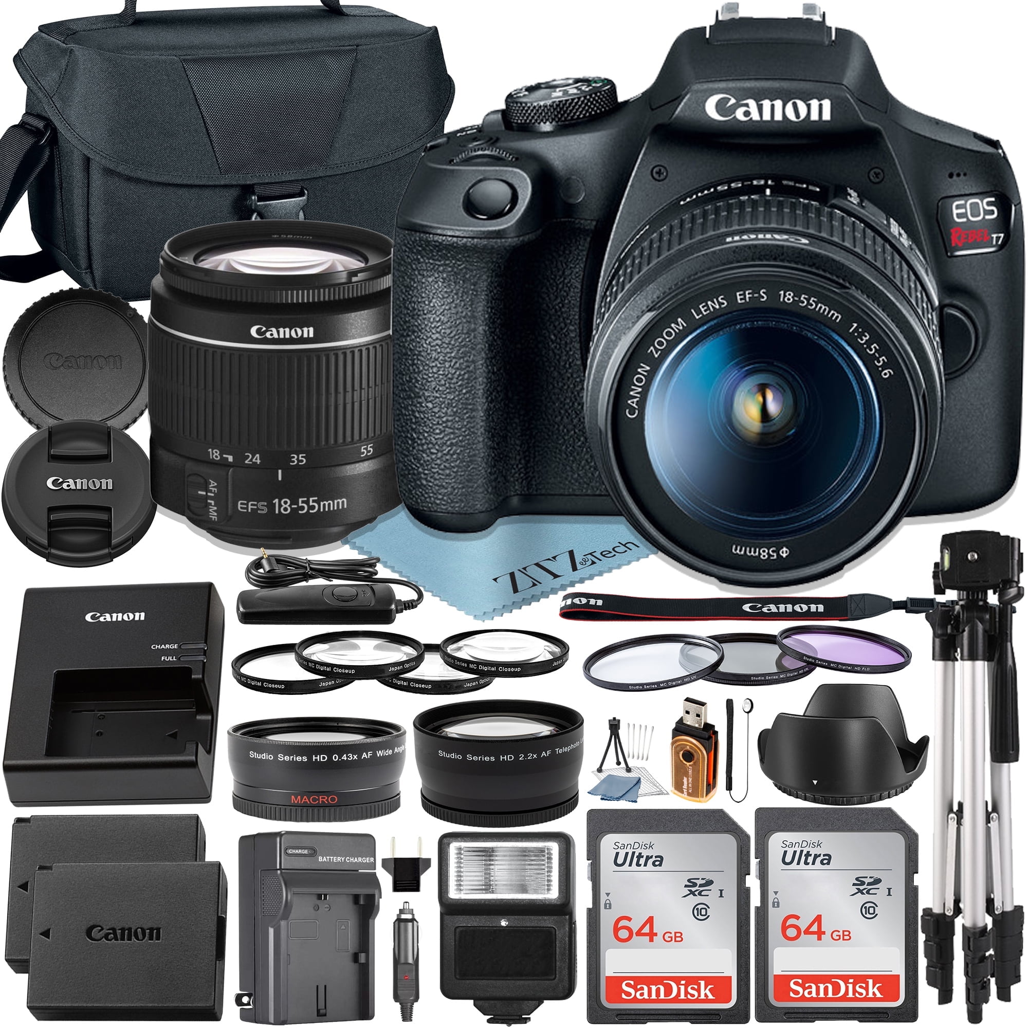 Housse Protectrice Pour Canon EOS RP – Sac Photo Anti-Choc Avec Bandoulière – Noir