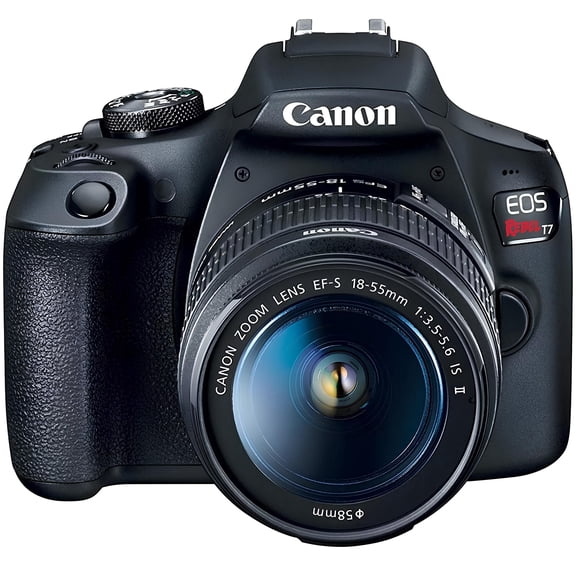 Canon EOS Rebel T7 Digital Camera with EF-S 18-55mm IS II Lens Kit - DSLR, SD Card Compatible(Sold without manufacturer warranty)