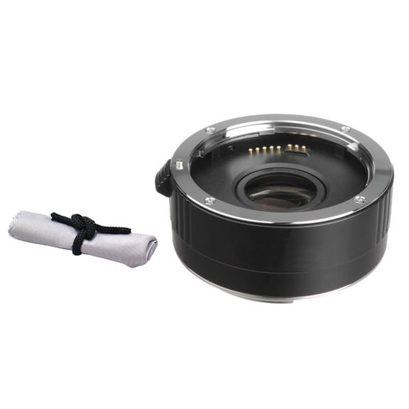 Canon EOS Rebel T7i 2x Teleconverter (4 Elements) + Nw Direct Microfiber Cleaning Cloth.