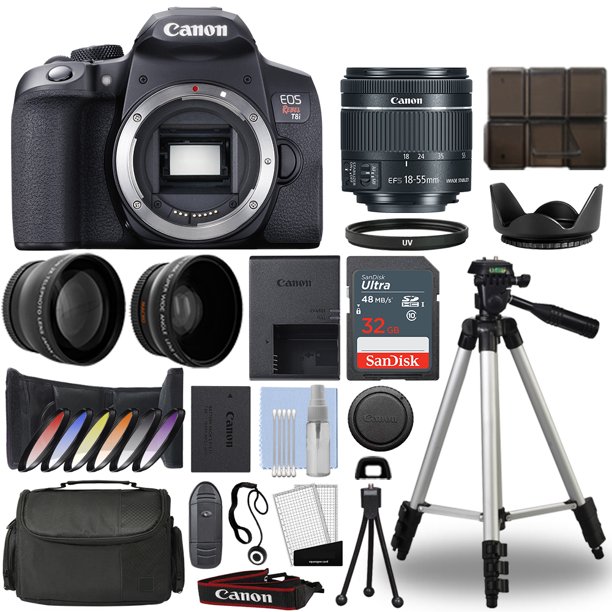 Canon EOS Rebel T8i DSLR Camera 18-55mm IS STM Lens Kit+ 32GB