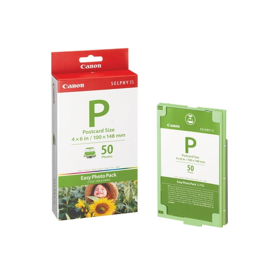 Canon Easy Photo Pack E-P50 - Print ribbon cassette and paper kit - for Canon SELPHY ES1, ES2, ES20, ES3, ES30, ES40