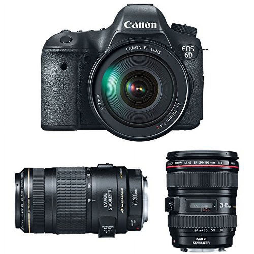 Canon Eos 6D Dslr Camera with 24-105mm f/4 and 70-300mm f/4