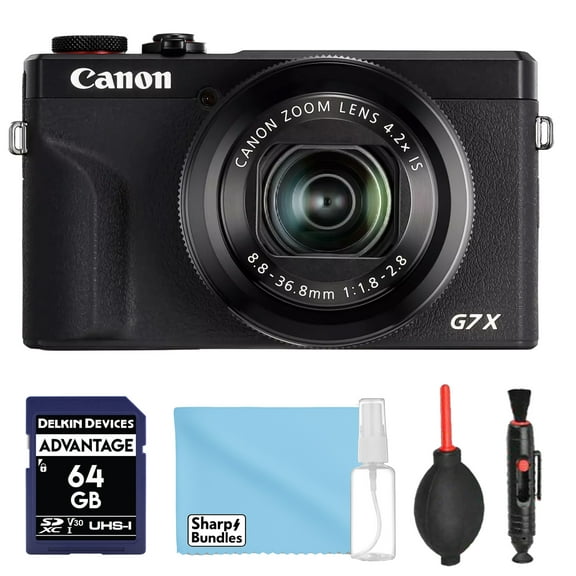 Canon G7 X Mark III Digital Camera USA Model with 64GB & Cleaning Kit