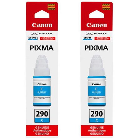 Canon GI-290 70ml Cyan Ink Bottle for MegaTank Printers, 2-Pack