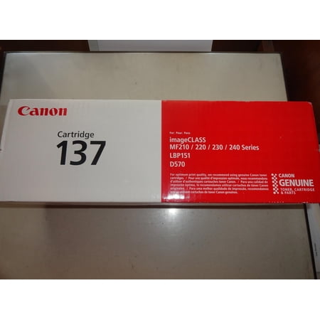 Canon Genuine Toner 137 Toner, Black