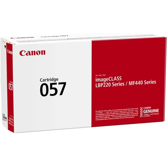 Canon Genuine Toner Cartridge 057 Black (3009C001), 1-Pack imageCLASS MF449dw, MF448dw, MF445dw, LBP228dw, LBP227dw, LBP226dw Laser Printers, Standard