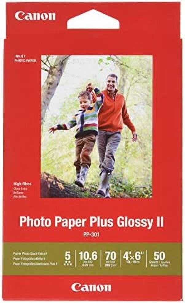 Canon Glossy Photo Paper Plus II, 4"x6"(50 Sheets) - Walmart.com