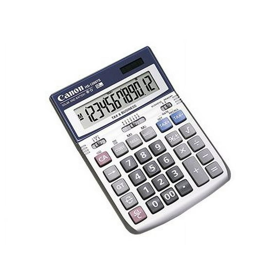 Canon HS-1200TS 12-Digit Angled Display Calculator, Gray
