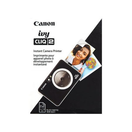 Canon - Ivy CLIQ2 Instant Film Camera - Black