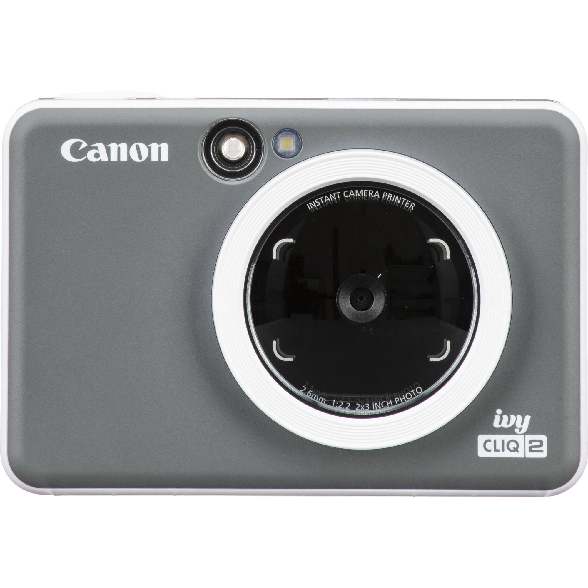 Canon IVY CLIQ2 Instant Camera Printer, Charcoal, Matte, Pocket-Sized ...