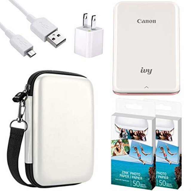 Canon IVY Mobile Instant Mini Photo Pocket Printer Bluetooth W Zink