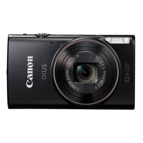 Canon IXUS 285 / ELPH 360 HS Digital Camera, 20.2MP, 12x Optical Zoom, Black (International Model)