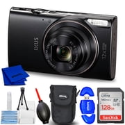 Canon IXUS 285 HS A Digital Camera International Model Black Starter Bundle
