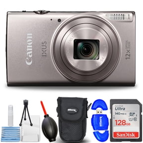 Canon IXUS 285 HS A Digital Camera (Silver) International Model - 7PC Accessory Bundle