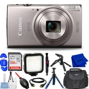 Canon IXUS 285 HS A Digital Camera Silver International Model - 12PC Accessory Bundle
