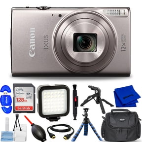 Canon IXUS 285 HS A Digital Camera (Silver) International Model - 12PC Accessory Bundle