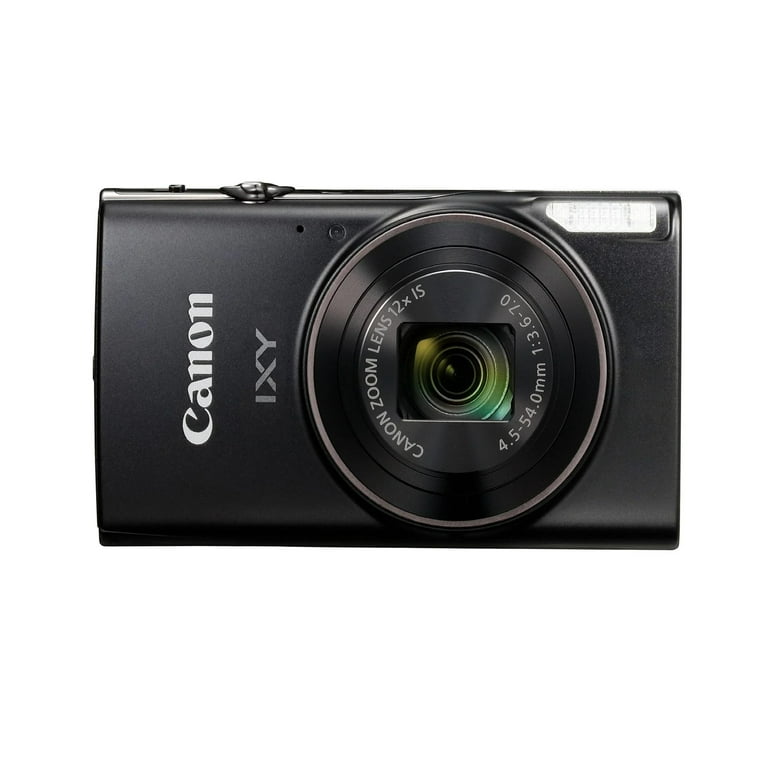 【通販 人気】 Digital Compact 650 IXY Canon Camera Optical 12x Black, - デジタルカメラ