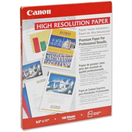 Canon Inkjet High Resolution Paper - White - Letter - 8 1/2" x 11" - 100 Sheet