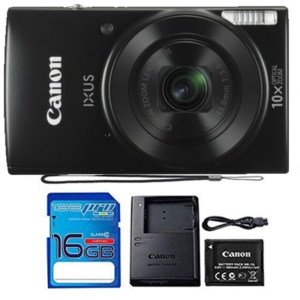 Canon Ixus 190 Digital Camera Black(20 MP) /ELPH 190 IS With 16GB Memory  Card