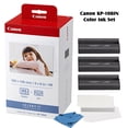 thumbnail image 1 of Canon KP-108IN Color Ink Paper includes 108 Ink Paper sheets Ink toners for Canon Selphy CP1200, Selphy CP910, Selphy CP900, cp770 and cp760, With CP Cloth, 1 of 3