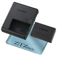 thumbnail image 1 of Canon LC-E17 Battery Charger for LP-E17 Lithium-Ion Battery Pack for Canon EOS RP, R100, R50, R10, R8, 850D, 250D, Rebel T8i, T7i, SL3 - Camera Bundle Kit with Microfiber Cloth, 1 of 9