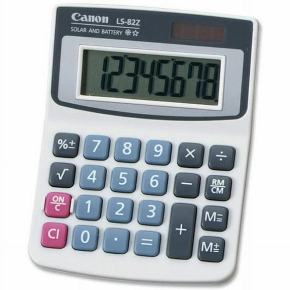 Canon LS82Z Large Display Handheld Calculator, Black