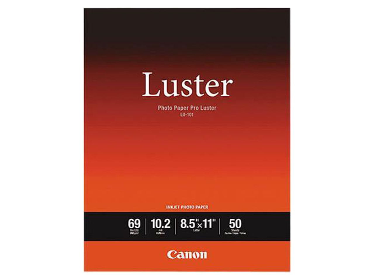 PRO Luster Inkjet Photo Paper, 10.2 mil, 8.5 x 11, Luster White, 50/Pack PRO Luster Inkjet Photo Paper, 10.2 mil, 8.5 x 11, Luster White, 50/Pack