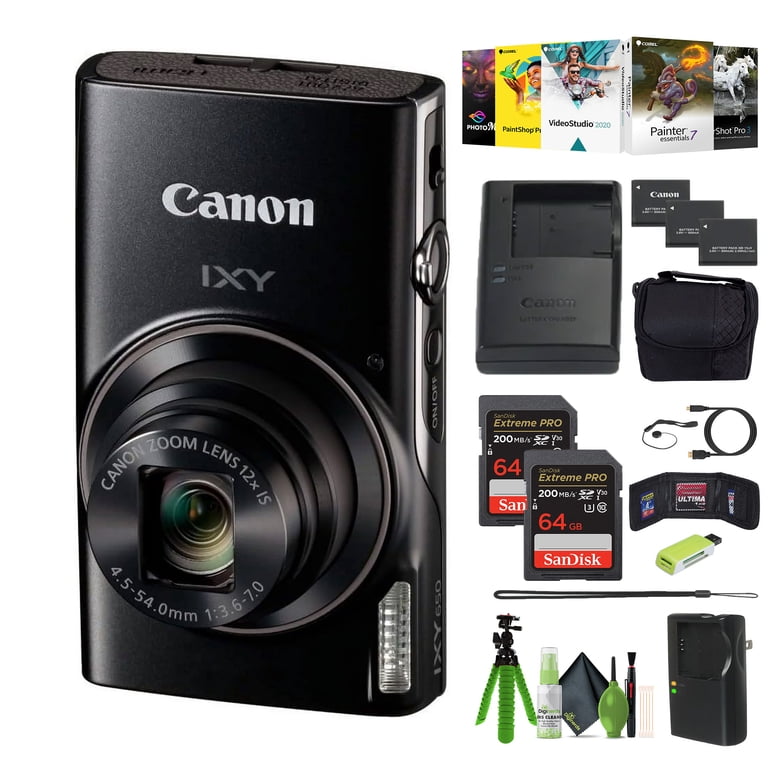 Canon 12x Optical Zoom Digital Camera, 20.2MP CMOS, Wi-Fi, Point