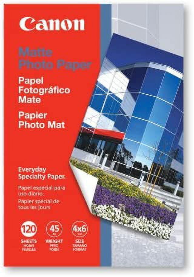 Canon MP101 4Inch x 6Inch Matte Photo Paper (120 Sheets/Package
