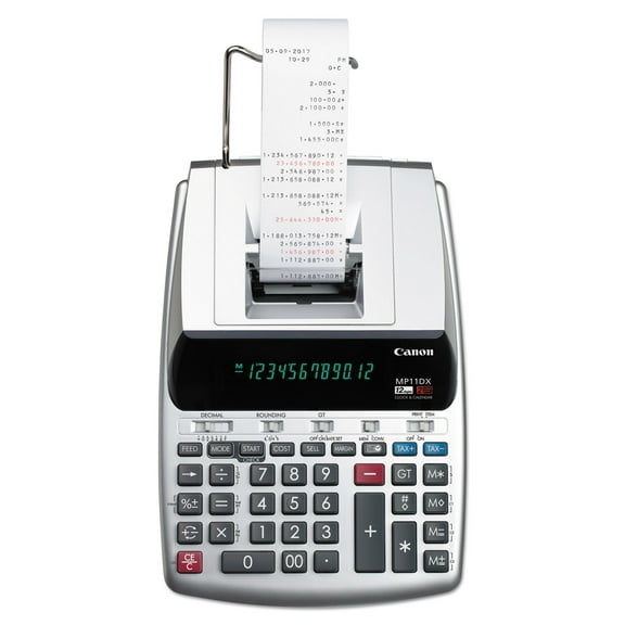 Canon MP11DX-2 Printing Calculator 12-Digit LCD, Red