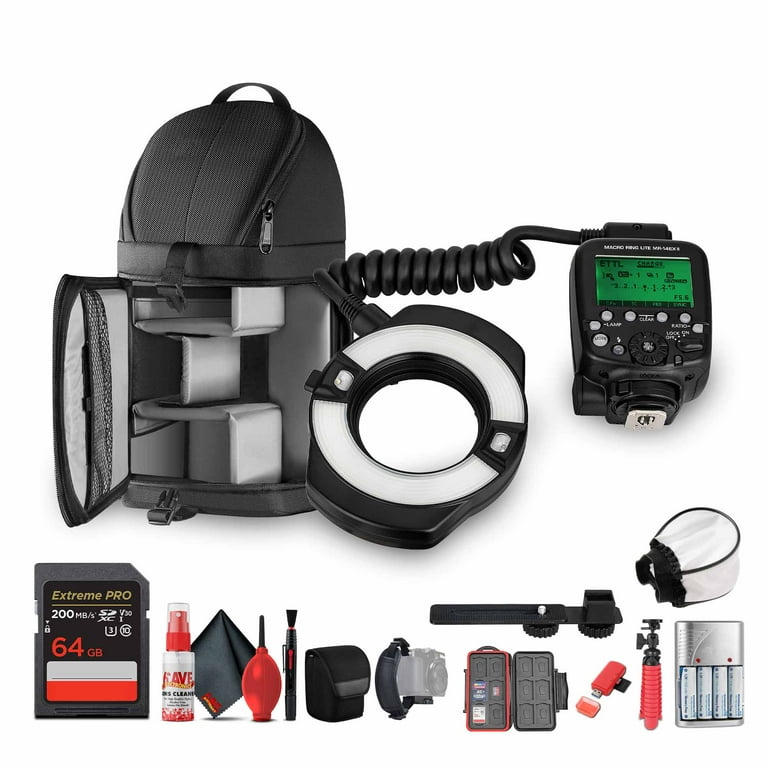 Canon MR-14EX II Macro Ring Lite Flash – TTL Autoflash, Dual Flash