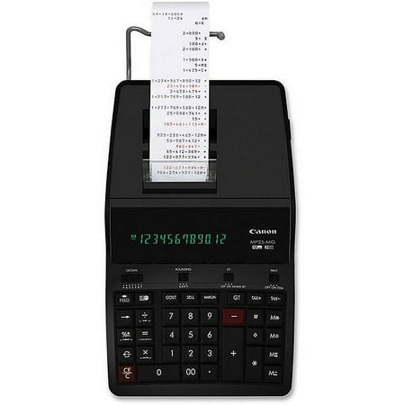 MP25MG Canon MP25MG Printing Calculator - 12 Digit(s) - Fluorescent - AC Supply/Battery Powered - 2.8" x 7.6" - Black - 1 Each