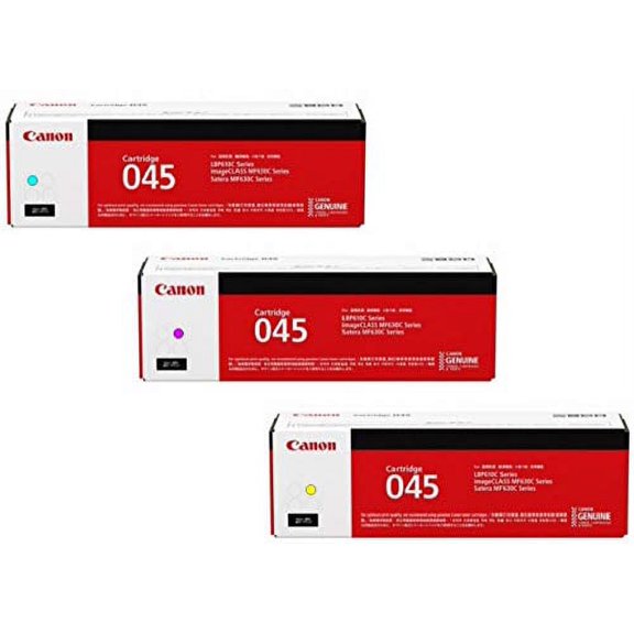 Canon Original (CRG-045) Color Toner Cartridge Set (Cyan, Magenta, Yellow)