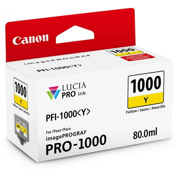 Canon 0549c002 (pfi-1000) Lucia Pro , 80 Ml, Yellow