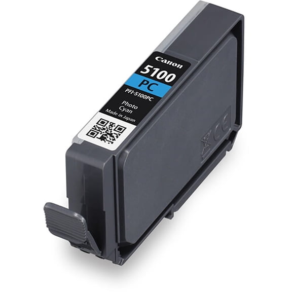 Canon Lucia PRO II PFI-5100 14.4ml Pigment Individual Ink Tank for imagePROGRAF PRO-310 Printer, Photo Cyan