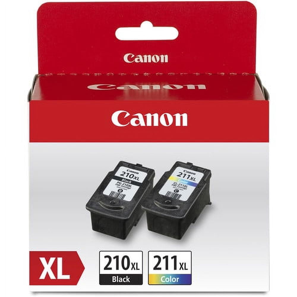 Canon PG210 XL/CL211 XL Value Pack Black, Color Ink, For PIXMA
