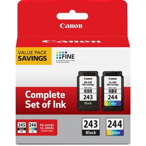 Canon PG-243 Black Ink and CL-244 Color Inkjet Cartridge Value Pack