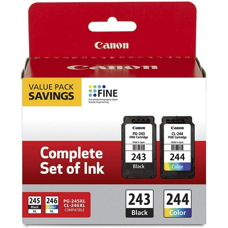 Bonus In beweging Defecte Canon PG-243/CL-244 Ink Multi Pack, TR4520, MG2520, MG2922, MX492, TS302  and TS202 Printers - Walmart.com