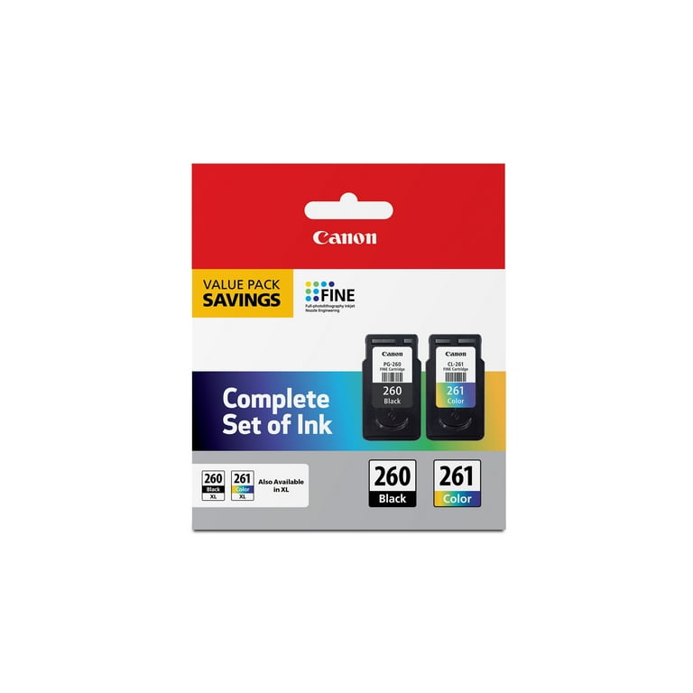 Canon PG-260 / CLI-261 Value Pack - Walmart.com